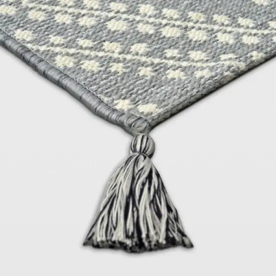 Diamond Tasseled Outdoor Rug - Threshold&trade; image {6}