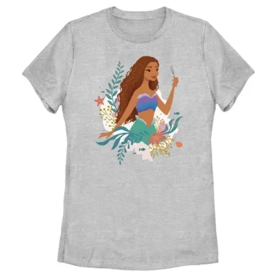 Women's The Little Mermaid Ariel Dinglehopper Portrait T-Shirt image {3}