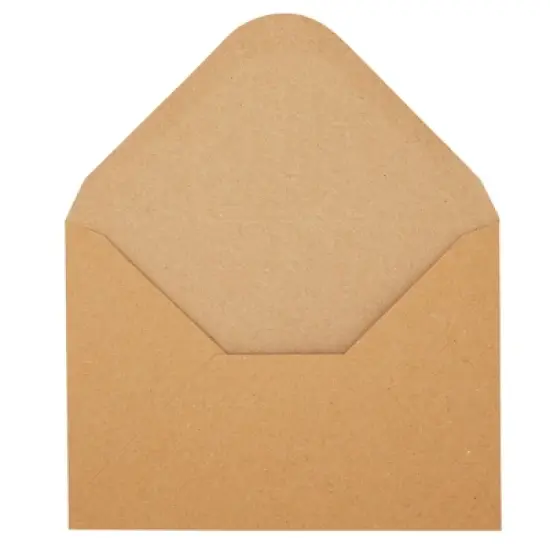 Paper Junkie Kraft Paper Invitation Envelopes 4x6 for Special Occasions like Weddings A6 V-Flap Brown Envelopes (50 Pack) image {7}