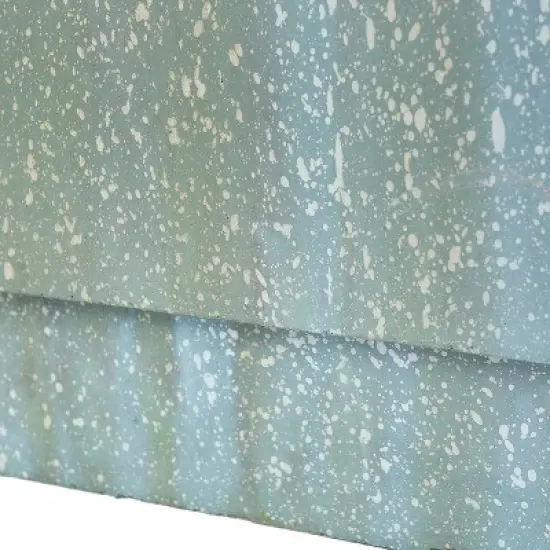 LuxenHome Patina Resin Rectangular Bubbler Outdoor Fountain with LED Lights and Bronze Birds image {6}