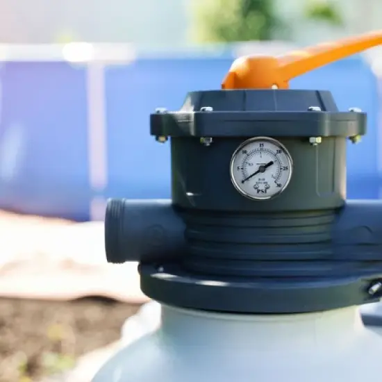 Pool Central Back Mount Stainless Steel Pressure Gauge 2" - White image {3}