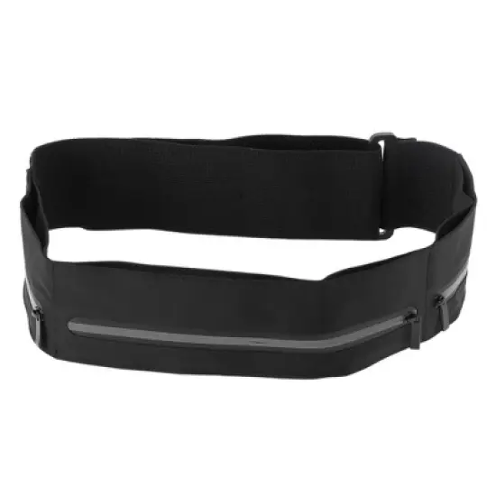 Unique Bargains Waist Pack Bag for Running Large Black 1 Pc image {6}