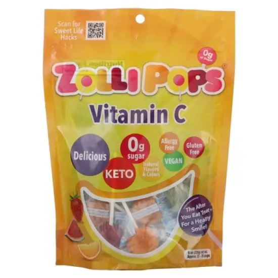 Zollipops Vitamin C, Approx. 33 - 35 Pops, 8 oz (226 g) image {2}