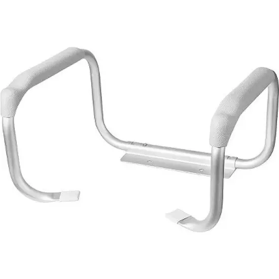 DMI Toilet Safety Rails Toilet Handles for The Elderly Toilet Safety Handrails Frame Easy Assembly with no Tools, White image {2}