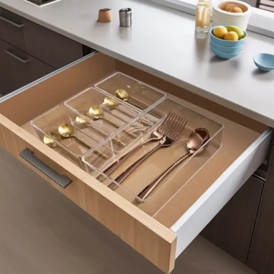 Sorbus Kitchen Drawer Organizer Set - Great Organization Solution for Any Kitchen Drawer - Store Utensils, Silverware, and More image {1}