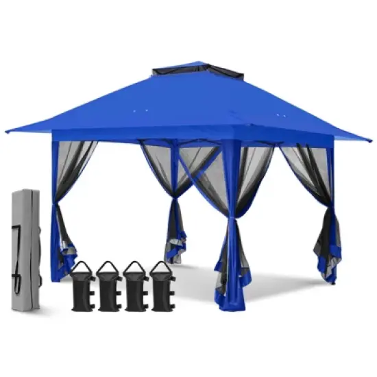 EAGLE PEAK Pop Up Gazebo with Mesh Netting image {10}