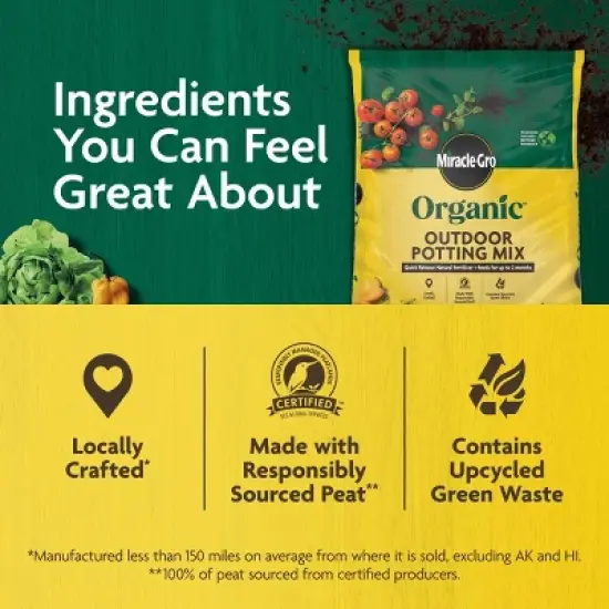 Miracle-Gro Organic Outdoor Mix 3lbs Potting Soil image {4}
