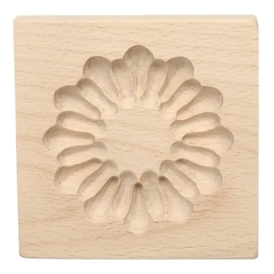 Unique Bargains Wooden 3D Carved Non-stick Vintage Baking Cookie Biscuit Mould image {8}