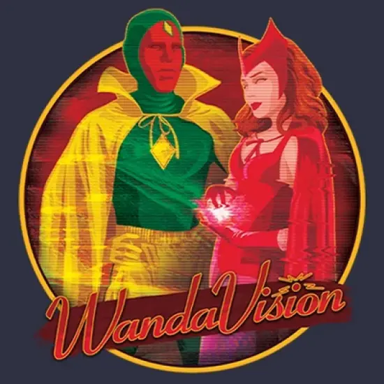 Women's Marvel WandaVision Halloween Wanda and Vision T-Shirt image {1}