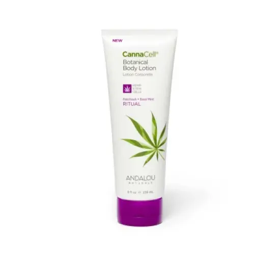 Andalou Naturals CananCell Patchouli and Basil Mint Botanical Body Lotion - 8 fz image {5}
