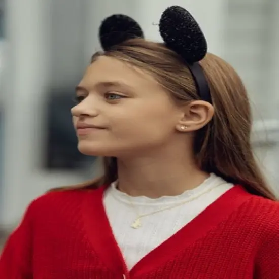 Disney Mickey Mouse 14kt Yellow Gold Classic Mickey Pendant Necklace, 15" image {3}