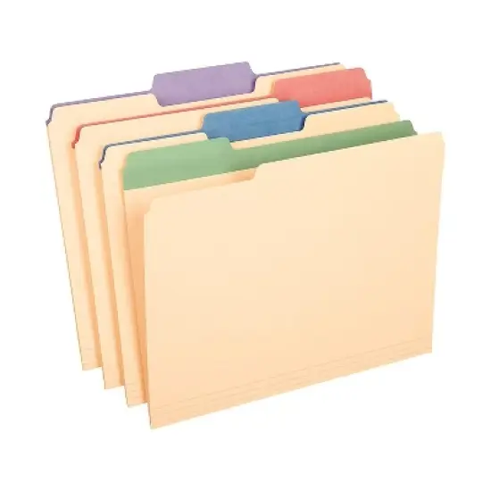 Pendaflex Color Tab File Folders 1/3 Cut 3/4" Exp. Letter 50/BX 84101 image {5}