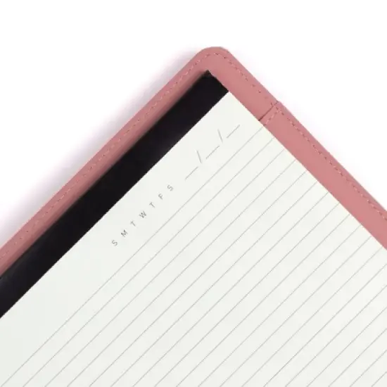 Altitude Padfolio&nbsp;8.5"x10.5" Vegan Leather Mauve Pink Debossed Arch image {5}