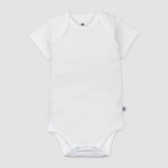 Honest Baby 5pk Organic Cotton Short Sleeve Bodysuit - Gray image {1}