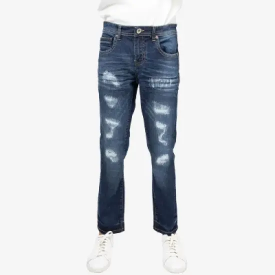 RAW X Boy's Heavy Distressed Jeans image {6}