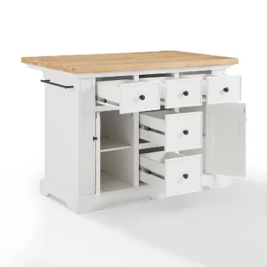 Julia Wood Top Kitchen Island - Crosley image {9}