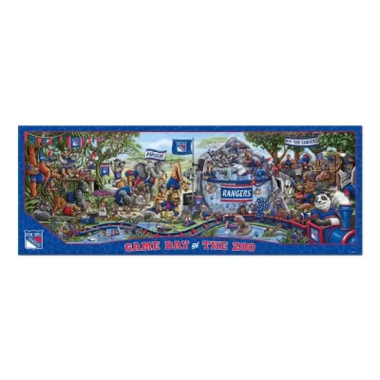 NHL New York Rangers Game Day At The Zoo Puzzle - 500pc image {2}