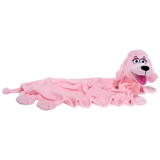 Happy Nappers Cuddleuppets: Poodle - Pink - 2-In-1: Plush Puppet & Blanket image {6}