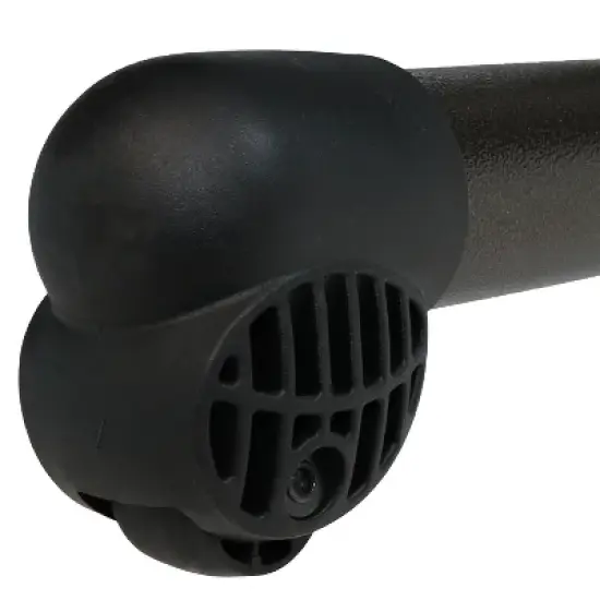 Sunnydaze Outdoor Double Chaise Lounge Bed with Canopy Shade and Headrest Pillows, Black image {7}