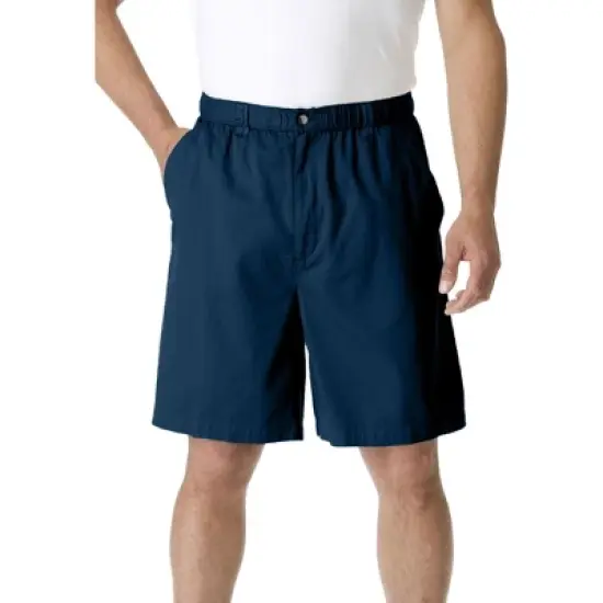 KingSize Men's Big & Tall Knockarounds 8&34 Full Elastic Plain Front Shorts image {1}