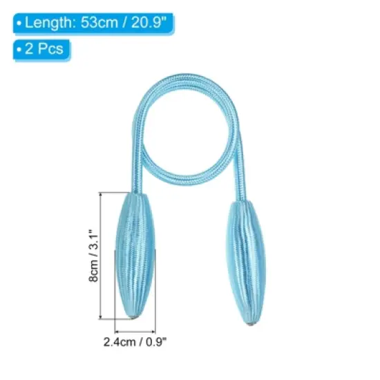 Unique Bargains Home Decorative Window Drape Curtain Tiebacks Clips image {1}