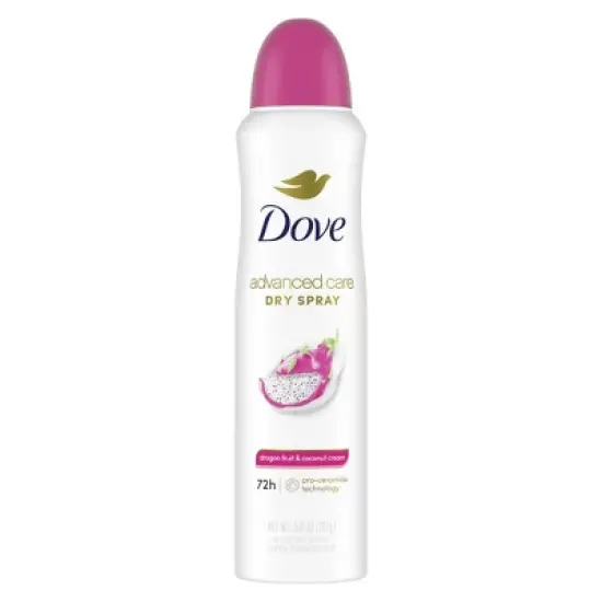 Dove Beauty Advanced Care 72-Hour Dry Spray Deodorant Dragon Fruit and Coconut Cream - 3.8oz image {6}