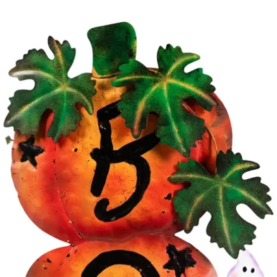 Northlight Stacked Pumpkins "Boo" Halloween Decoration - 33" image {5}