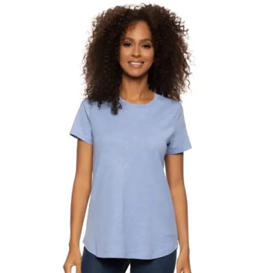 Felina Women's Slub Jersey Crew Neck T-Shirt image {5}
