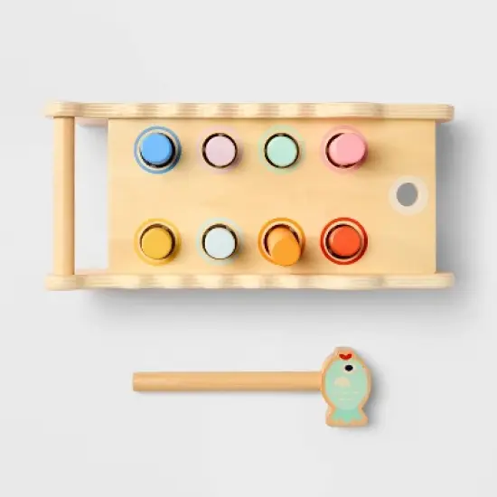 Alligator Pounding Bench - Gigglescape&trade;: Push & Pull Toy, 18+ Months, Creativity & Motor Skills, Plywood & Wood image {2}