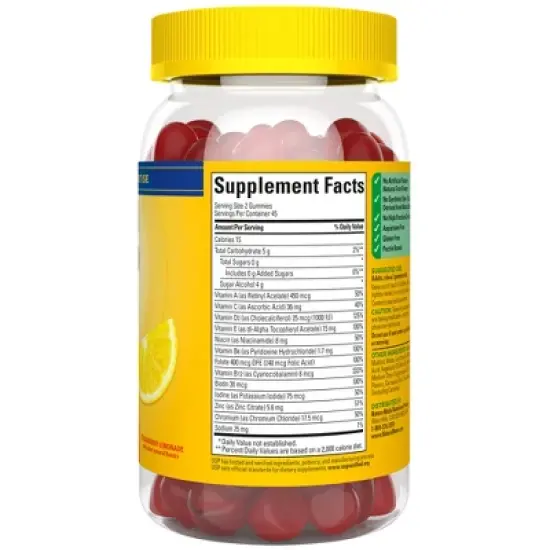 Nature Made Zero Sugar Multivitamin Sugar Free Gummies - 90ct image {1}