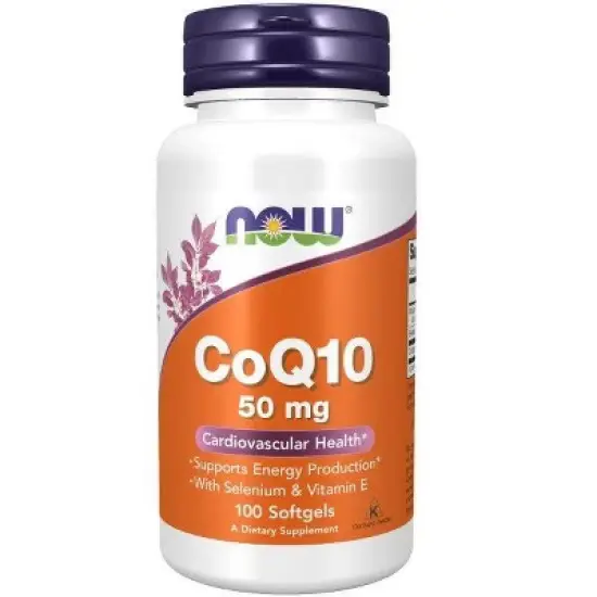 CoQ10 50mg With Vitamin E And Selenium by Now Foods  -  100 Softgel image {3}