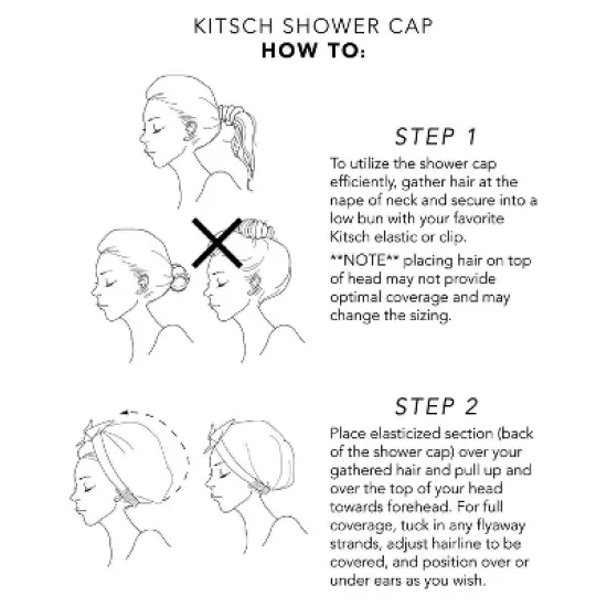 Kitsch Luxury Shower Cap - Palm Leaves image {4}