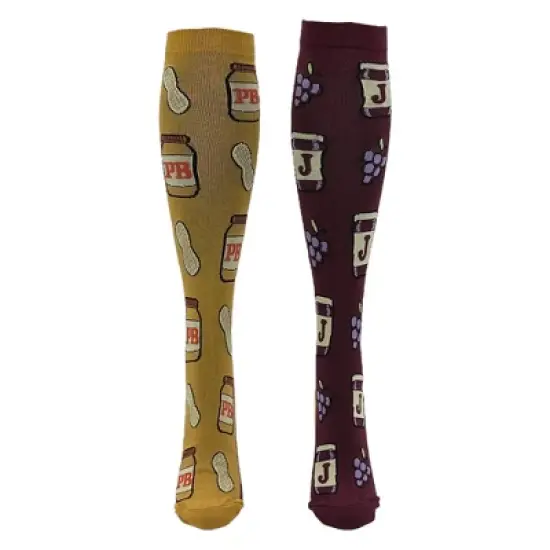 PBJ Funny Novelty Compression Socks for Women Adult Size - Crazy Dog Compression Socks Gift for Mom image {1}