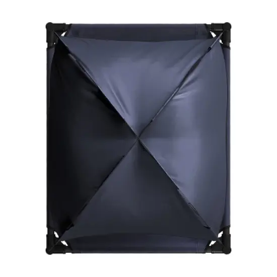 Elevated Dog Bed with Canopy - 30x24-Inch Portable Pet Bed with Non-Slip Feet - Indoor/Outdoor Dog Cot with Carrying Case by PETMAKER (Blue) image {3}