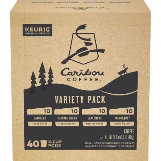Caribou Coffee Keurig K-Cup Variety Pack Medium Roast Coffee - 40ct image {9}