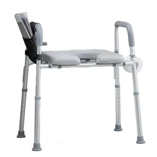 Raised Toilet Seat With Armrests Padded Seat, Adjustable Height Toilet Seat Risers, 300lbs Elevated Toilet Seat For Elderly Disabled Handicap image {6}