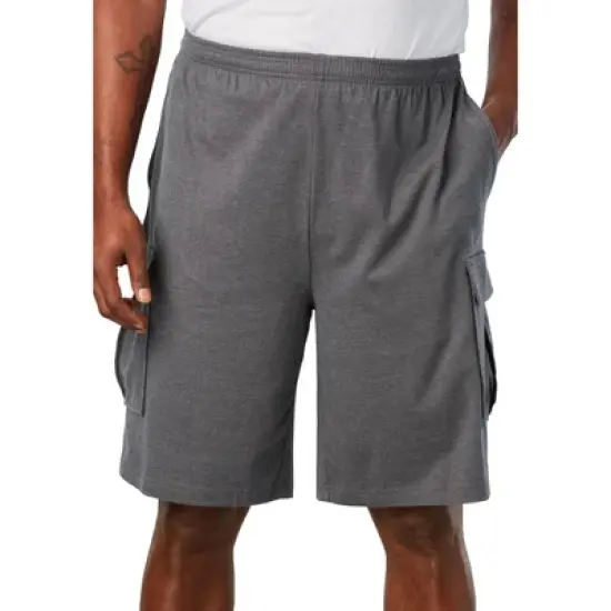 KingSize Men's Big & Tall Lightweight Jersey Cargo Shorts image {4}