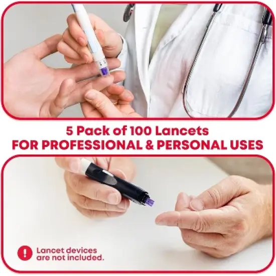 Sterile Twist-Cap Lancets 30G Purple image {7}