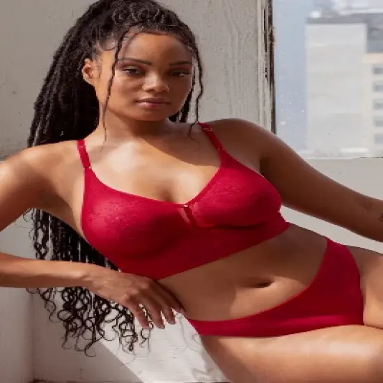 Smart & Sexy Womens Smooth Lace Longline Bralette image {9}