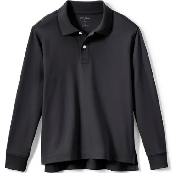 Lands' End Kids Short Sleeve Interlock Polo Shirt image {6}