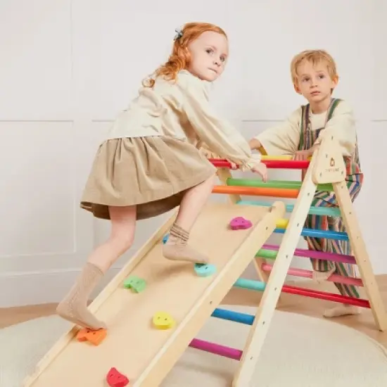 Tiny Land&reg; 7-in-1 Rainbow Climbing Set image {4}