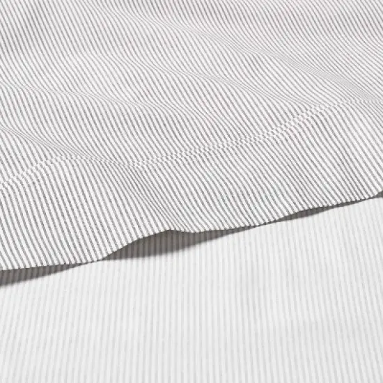 Cotton Percale Microstripe Sheet Set - Hearth & Hand&trade; with Magnolia image {1}