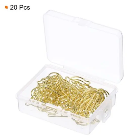 Unique Bargains Metal Prevent Tearing Pages Home Office Paper Clip 20 Pcs image {2}