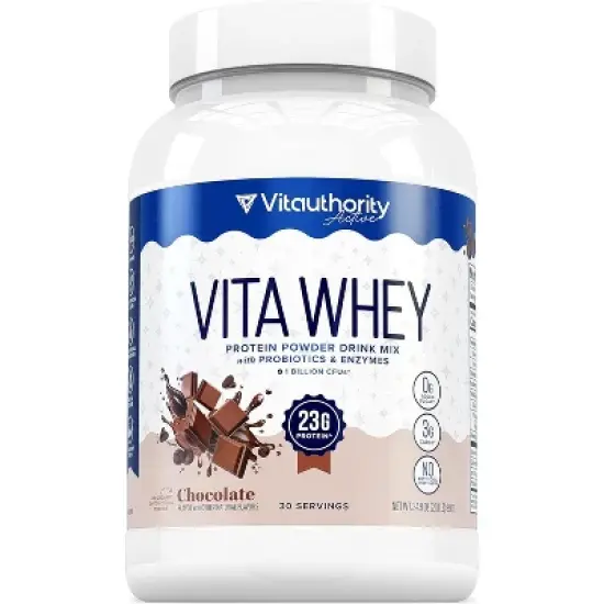 Vitauthority Whey Protein Powder for Women, Supports Digestion, Nutrient Absorption & Energy Post-Workout & Daily Nutrition, 30 Servings image {9}