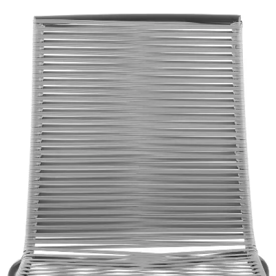 Fenton 4pk Outdoor Wicker Stackable Chairs - Gray - Crosley image {7}