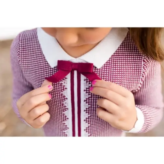 Hope & Henry Girls' Organic Cotton French Blocked Sweater Dress, Toddler image {3}