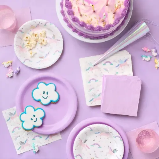 20ct Unicorn Snack Plates - Spritz&trade; image {1}
