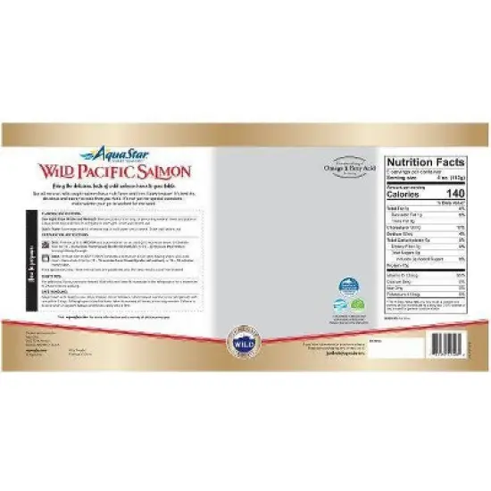 Aqua Star Frozen Wild Pacific Salmon - 20oz image {2}