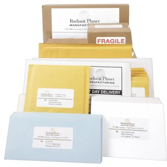 PRES-a-ply White Labels, 8-1/2" x 11", Permanent-Adhesive, 1-up, 100 labels image {4}