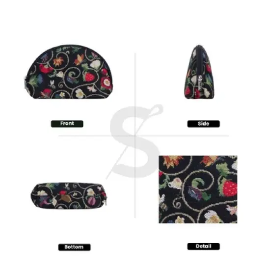 Signare USA Jacobean Dream Cosmetic Bag/ Makeup Bag image {6}